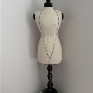 Banana Republic Long Tiny Crystal Drop Necklace